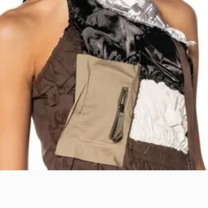 AKIIRA Mult Patchwork Asymmetrical Top. L